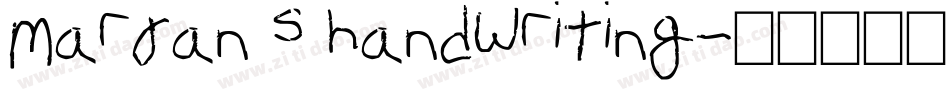 Marjan s handwriting字体转换